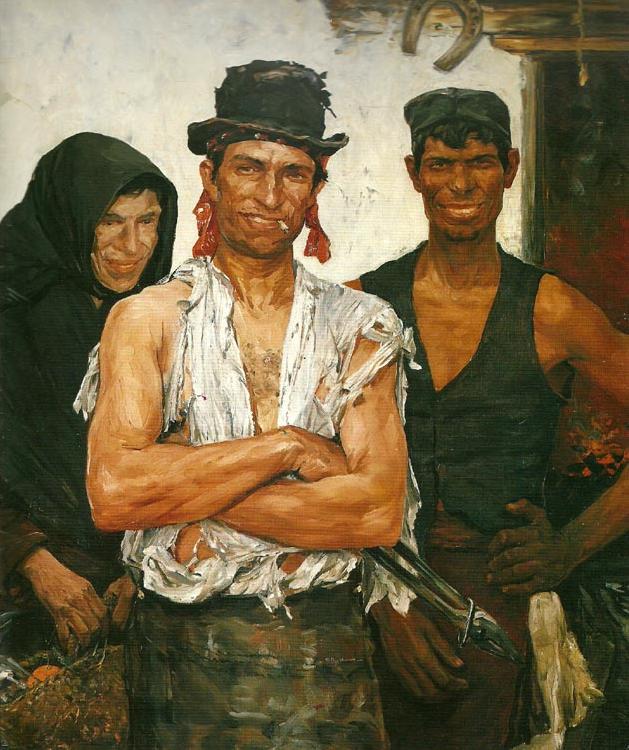Ernst Josephson spanska smeder oil painting picture